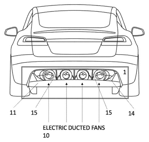 Tesla patents 'Electric Fan Car' with 4 ducted fans ahead of Roadster reveal