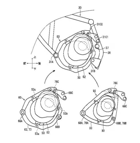 Kawasaki patent reveals new electric motorcycle with clever frame