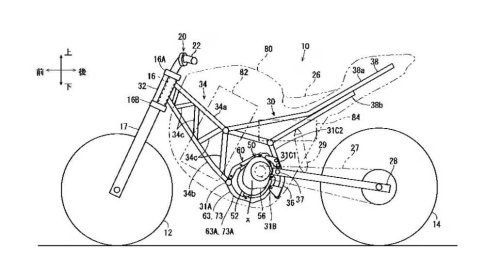 Kawasaki patent reveals new electric motorcycle with clever frame