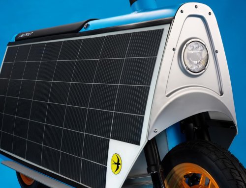 This funky solar electric scooter could handle your commute without ever plugging in
