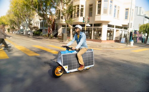 This funky solar electric scooter could handle your commute without ever plugging in