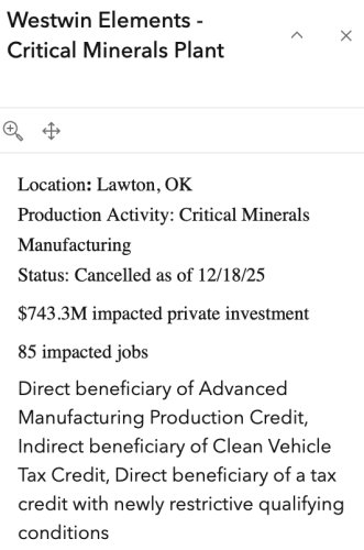 Here are all the jobs and investment lost from republican attacks on manufacturing