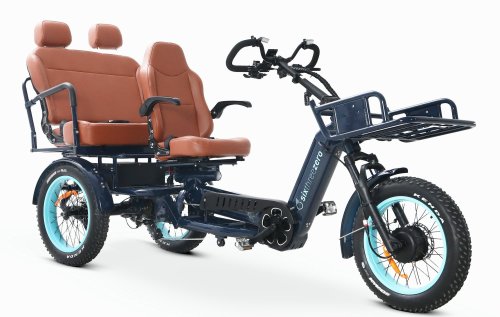 This e-bike fits seven riders, and that’s not even the craziest thing about it