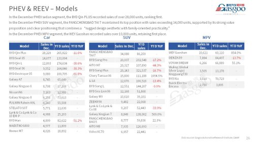 【December 2025】China Passenger Vehicle Sales Analysis