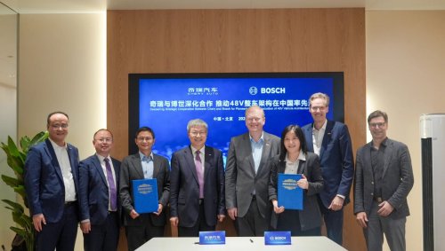 Bosch, Chery Auto deepen partnership to commercialize 48V vehicle architecture in China