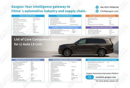 Li Auto, Li Auto's L9 Livis Core Component Supplier Overview: First Model to Feature Dual Mach Chips and Full By-Wire Chassis