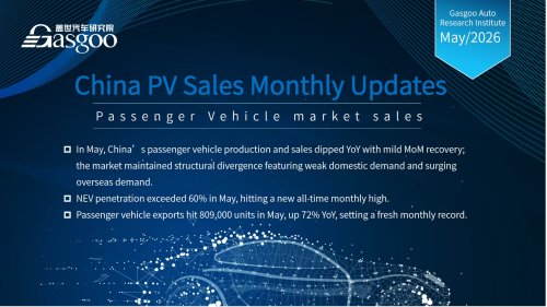 【May 2026】China Passenger Vehicle Sales Analysis