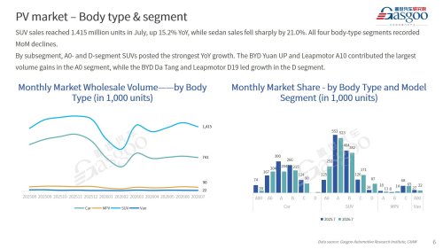 【July 2026】China Passenger Vehicle Sales Analysis