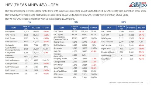 【June 2026】China Passenger Vehicle Sales Analysis