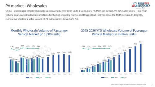 【June 2026】China Passenger Vehicle Sales Analysis