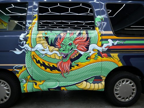 A Lonely Island Member Bought This Cool Dragon-Themed JDM Kei Van