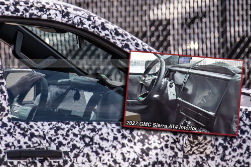 GMC, Next-Gen GMC Sierra 1500 Spy Photos Show Base Truck's Big Screen