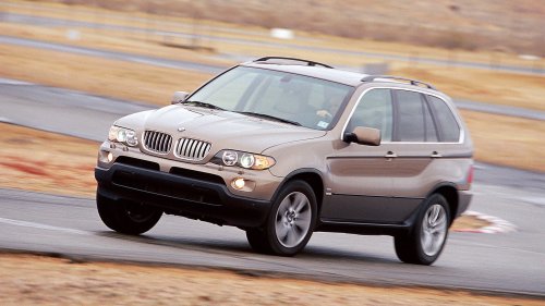 Porsche, Porsche Cayenne, BMW, BMW X5, Infiniti, Cadillac, 2003 Porsche Cayenne S vs. 2004 BMW X5, Infiniti FX45, and Cadillac SRX Comparison Test