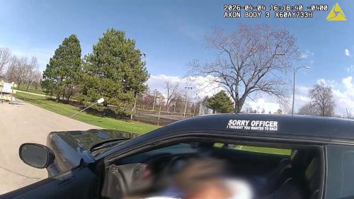 Dodge Challenger With No License Plates, 'Sorry Officer' Sticker Nabbed in Police Chase