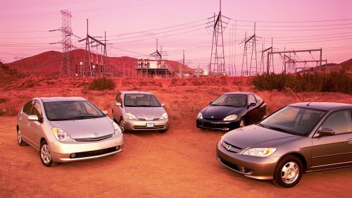 Toyota, Toyota Prius, Honda, Honda Civic, Honda Insight, 2003 and 2004 Toyota Prius vs. Honda Civic Hybrid vs. Honda Insight Comparison Test