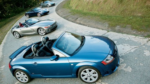 Audi, Audi TT, BMW, BMW Z4, Porsche, Nissan, 2004 Audi TT vs. BMW Z4 vs. Porsche Boxster S vs. Nissan 350Z Comparison Test