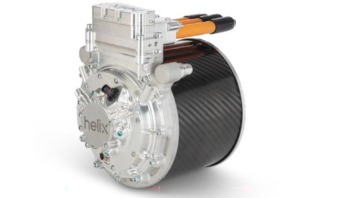 Hypercar Electric Motor Tech Teams Up With a Quad-Turbo Diesel V-12 to Boost eVTOL Range