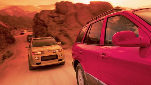 Ford, Ford Escape, Chevrolet, Chevrolet Equinox, Saturn, Hyundai, Hyundai Santa Fe, Ford Escape vs. Chevrolet Equinox vs. Saturn VUE Red Line vs. Hyundai Santa Fe Comparison Test