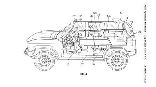 Ford Bronco Patent Reveals Sleeping Platform, Rooftop Tent, and Camping Features