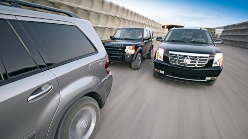 2007 Cadillac Escalade vs Mercedes-Benz GL450 vs Land Rover LR3 Comparison