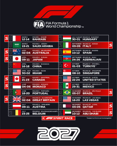 Formula 1’s 2027 Schedule Packs in 10 Sprint Races, Including One in Monaco