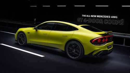 2027 Mercedes-AMG GT 4-Door Coupe EV First Look: Electric-Powered Techno-Muscle on Steroids