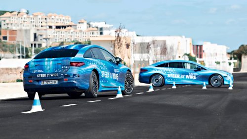 Mercedes-Benz, Mercedes-Benz EQS, Tesla, NIO, Steering the 2027 Mercedes-Benz EQS With Steer-by-Wire: How It Compares to Tesla and Nio