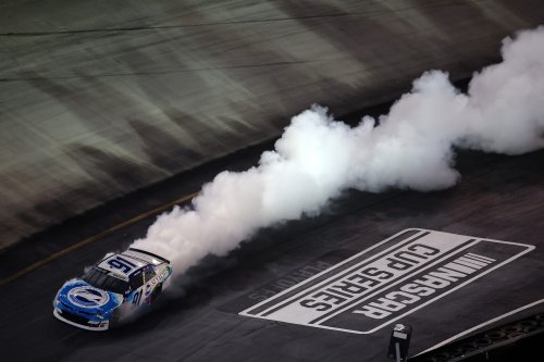 Bristol NASCAR Race Red Flag for Major Engine Fire for Mason Maggio