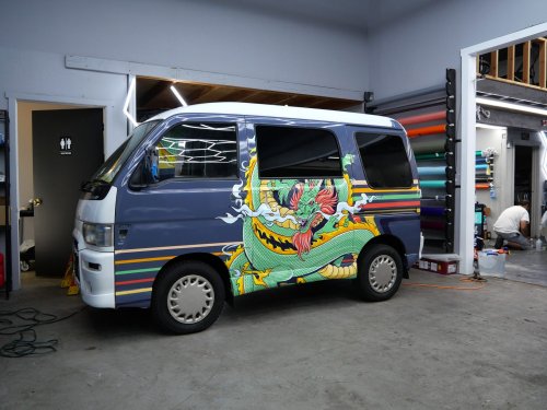 A Lonely Island Member Bought This Cool Dragon-Themed JDM Kei Van