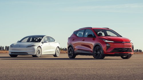 Tesla Model 3 vs. 2027 Chevy Bolt Comparison Test: Clash of the Affordable EVs
