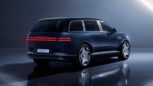 Genesis, Revealed: 2028 Genesis GV90 Brings Coach Doors and Concept-Car Luxury to the Real World