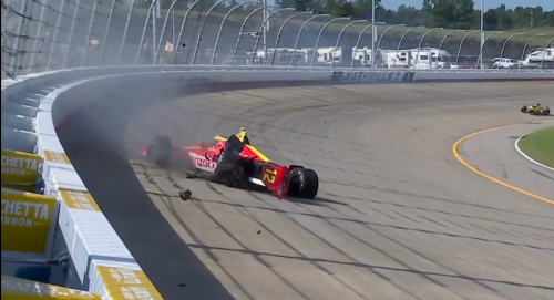 David Malukas Transported to Hospital Following Hard Crash in IndyCar Nashville Practice