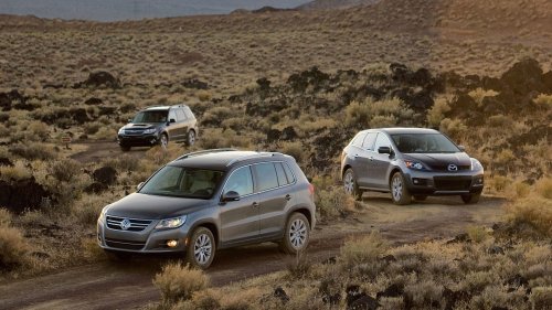 Mazda, Mazda CX-7, Subaru, Subaru Forester, 2008 Mazda CX-7 vs. 2009 Subaru Forester XT vs. VW Tiguan Comparison