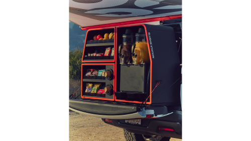 Rivian, Rivian and Nike ACG Teamed Up to Build a Custom R1T Mobile Hydration and Snack Station