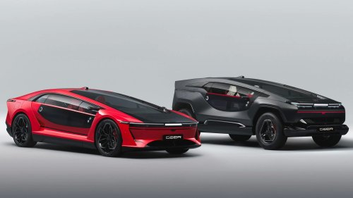 Saudi Arabian Carmaker Ceer's 1st EVs Have 850 HP, Gullwing Doors, Wild Design