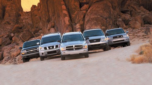 Dodge, Dodge Durango, Chevy, Toyota, Toyota Sequoia, Ford, Ford Expedition, Nissan, Nissan Pathfinder, Nissan Armada, 2004 Dodge Durango vs. Chevy Tahoe, Toyota Sequoia, Ford Expedition, and Nissan Pathfinder Armada Comparison Test