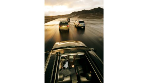 Porsche, Porsche Cayenne, BMW, BMW X5, Infiniti, Cadillac, 2003 Porsche Cayenne S vs. 2004 BMW X5, Infiniti FX45, and Cadillac SRX Comparison Test