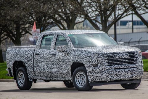 Next-Gen GMC Sierra 1500 Spy Photos Show Base Truck's Big Screen