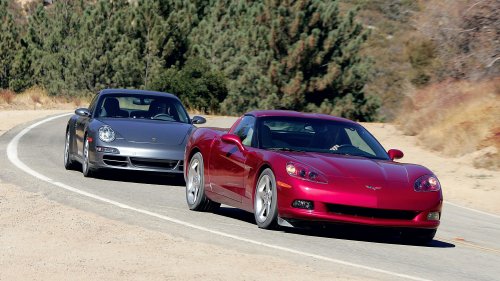 Porsche, Porsche 911, Porsche 911 Carrera, Chevy, 2005 Porsche 911 Carrera S vs. 2005 Chevy Corvette C6 Comparison Test