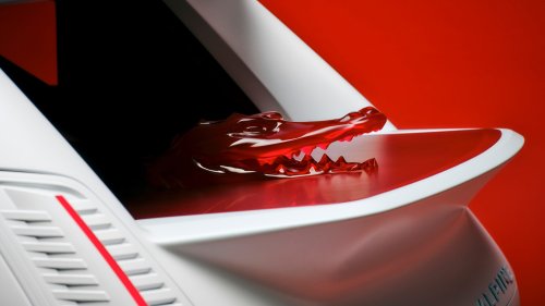 This Wild Hot Hatch Has Angry Red Crocodiles Swimming on the Hood