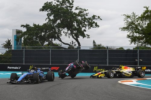 Alpine's Pierre Gasly Flips Early in the Miami Grand Prix After Contact with Liam Lawson