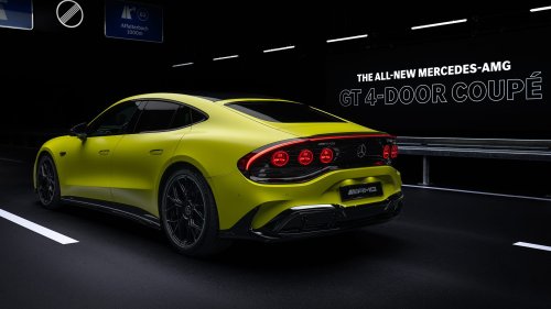 2027 Mercedes-AMG GT 4-Door Coupe EV First Look: Electric-Powered Techno-Muscle on Steroids