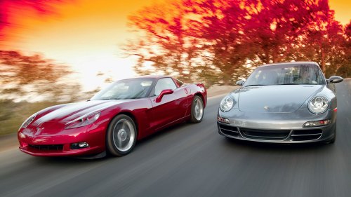 Porsche, Porsche 911, Porsche 911 Carrera, Chevy, 2005 Porsche 911 Carrera S vs. 2005 Chevy Corvette C6 Comparison Test