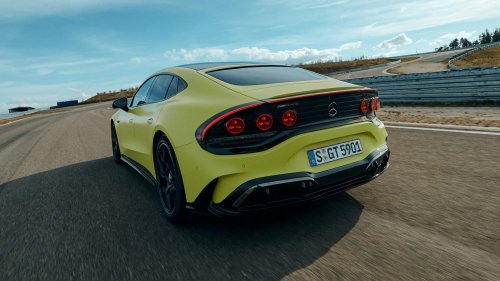 2027 Mercedes-AMG GT 4-Door Coupe EV First Look: Electric-Powered Techno-Muscle on Steroids