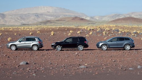 Mazda, Mazda CX-7, Subaru, Subaru Forester, 2008 Mazda CX-7 vs. 2009 Subaru Forester XT vs. VW Tiguan Comparison