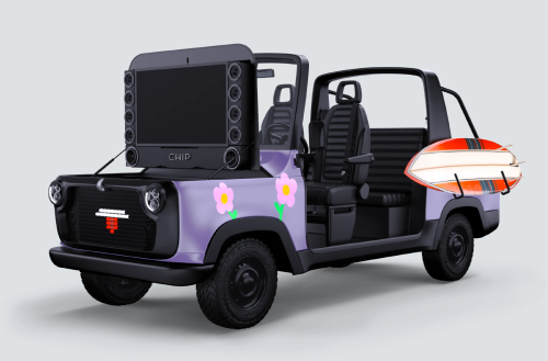 This Tiny EV Says It Can Run Errands While You Relax on the Couch