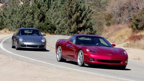 Porsche, Porsche 911, Porsche 911 Carrera, Chevy, 2005 Porsche 911 Carrera S vs. 2005 Chevy Corvette C6 Comparison Test