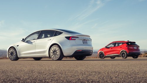 Tesla Model 3 vs. 2027 Chevy Bolt Comparison Test: Clash of the Affordable EVs