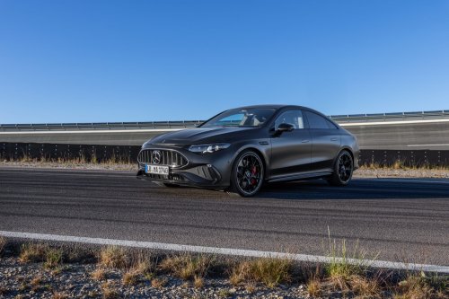 Mercedes, New Mercedes-AMG CLA45 Is a 680-Horsepower Tri-Motor Electric Car
