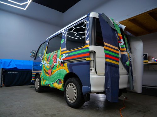 A Lonely Island Member Bought This Cool Dragon-Themed JDM Kei Van
